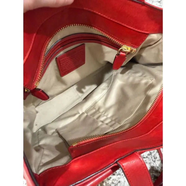 Coach Pocket Tote Legacy American Icons 19982 W/Og Tassel Hangtag & Brass Fob - Image 10