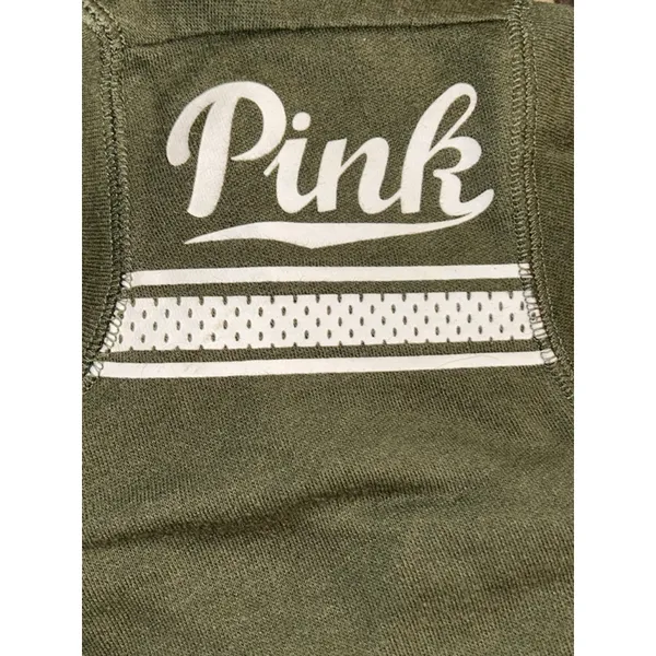 Women’s PINK Victoria's Secret Dark Green Sweater Sweatshirt XS Pullover Casual - Image 4