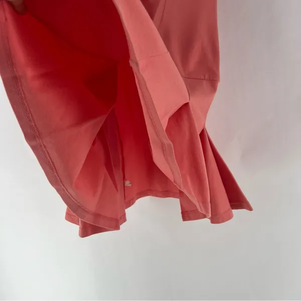 Outdoor Voices Coral Stretch Cotton Short Sleeve Pleated Mini Polo‎ Tennis Dress - Image 9