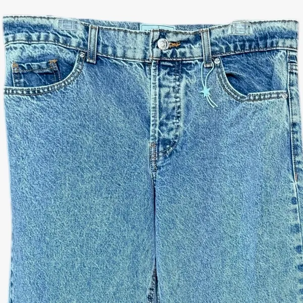 Revice Mid Rise‎ Blue Button Fly Jeans Sz 28 - Image 2