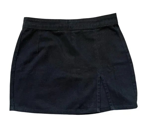 LIONESS Lola Black Denim Mini Skirt NEW Size 6 - Image 5