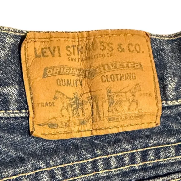 Vintage Levis High Rise Tapered Leg Jeans Made in USA Medium Wash Denim Size 18 - Image 8