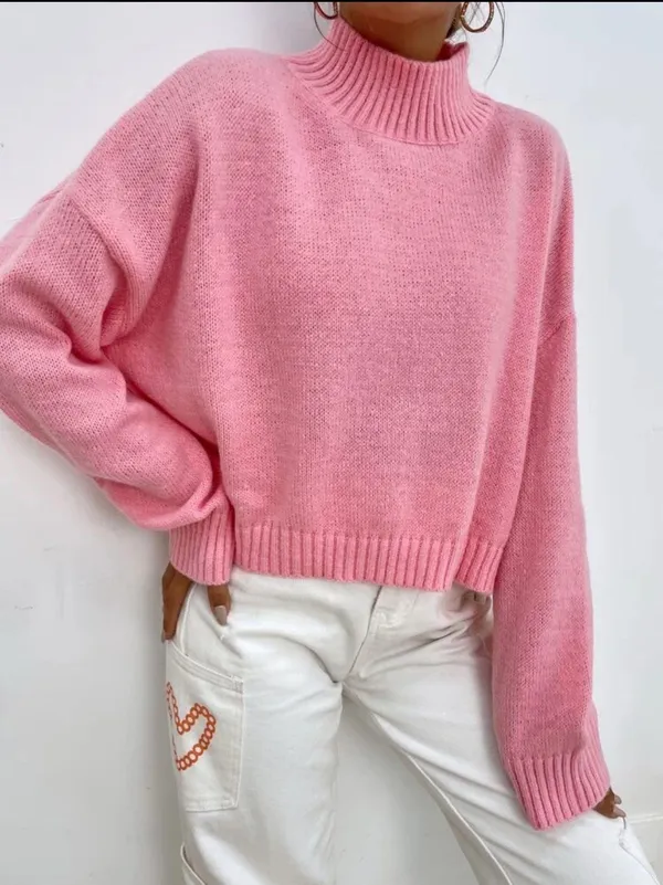 SheIn Mock Neck Sweater - Image 3