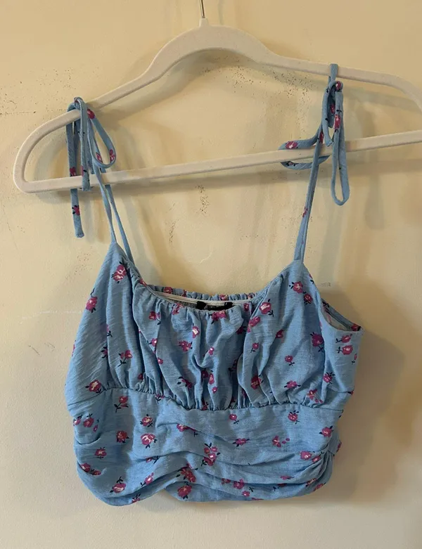 Blue Crop Top - Image 2