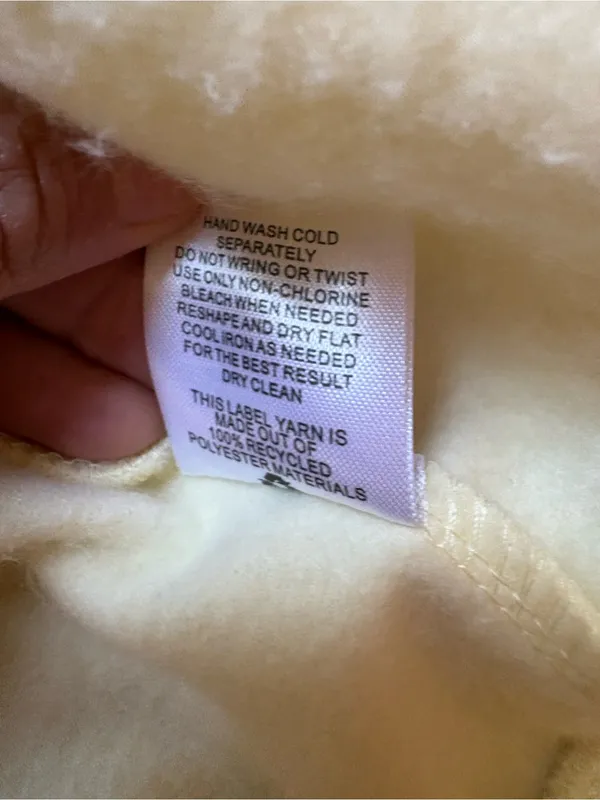 Olive + Oak Butter Yellow Fleece Sweatshirt XS Notch Neck Pullover - Image 4