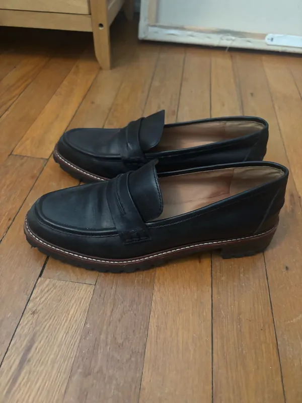 Madewell Loafers Leather Black - Image 2