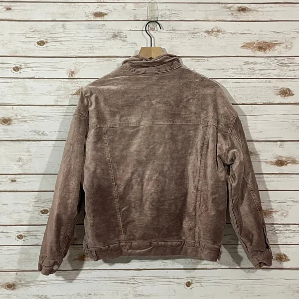 Free People Velvet Trucker Jacket - Mauve - XS/S - Image 7