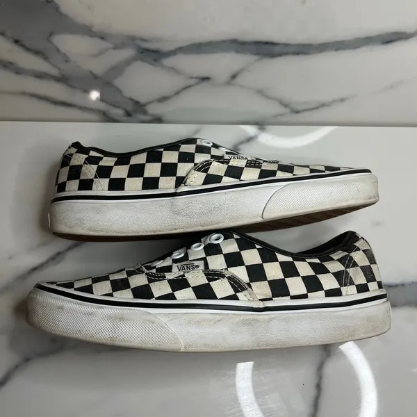 Vans Old Skool Black White Checkerboard Skateboard Shoes M Sz 6 W Sz 7.5 Skater - Image 7
