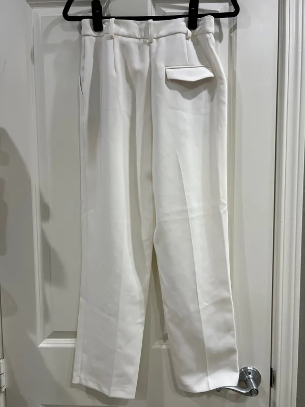 Topshop women’s trouser, cream, size 4 - Image 3
