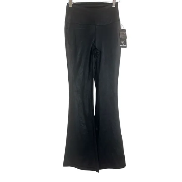 ✨90 Degree By Reflex Faux Leather Flared Leg Yoga Sz Medium Pants✨ - Image 6