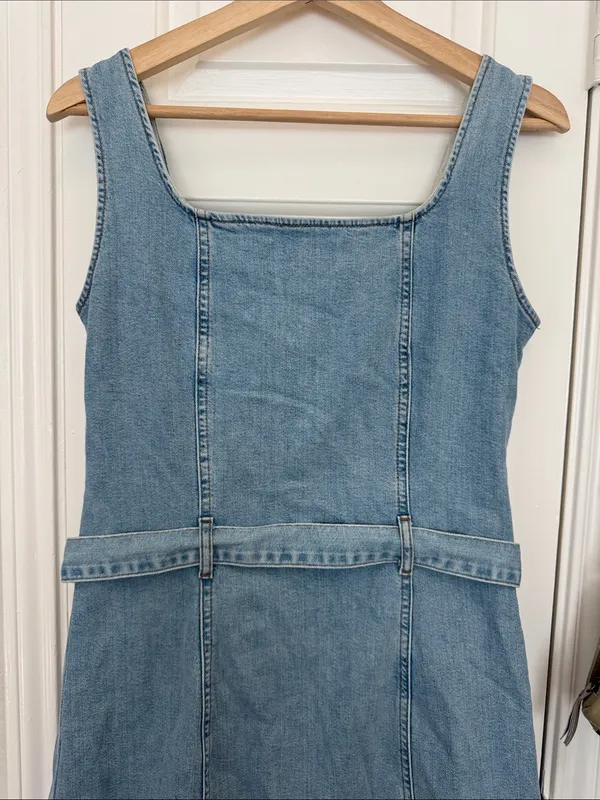 Reformation Harlowe denim button down mini dress - Image 9