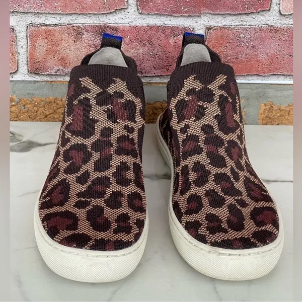 Rothy's leopard print high top sneakers size 7.5 - Image 2