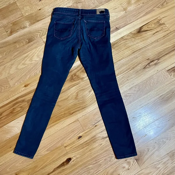 Abercrombie & Fitch Much Loved Dark Blue Five Pocket Jeans Sz 4R - W27 x L 29 - Image 4