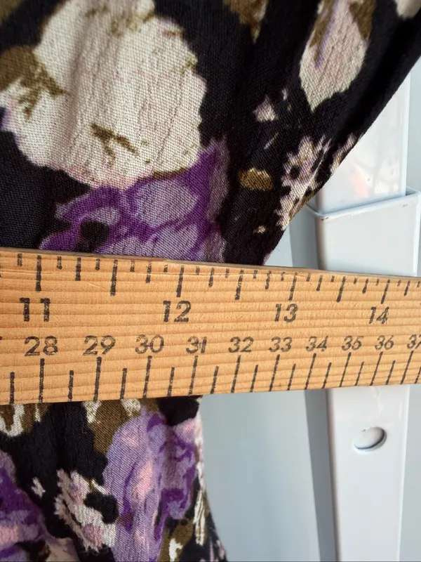 Kimchi Blue Purple Floral Babydoll Mini Dress xs - Image 5