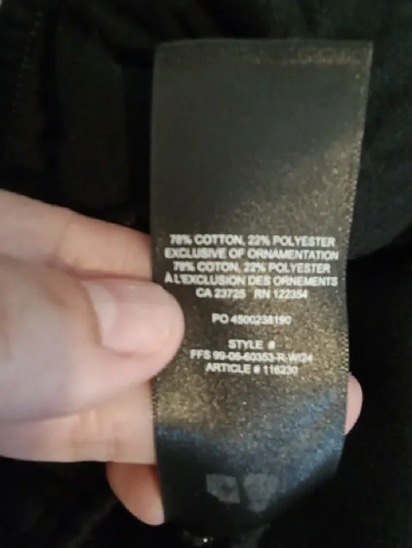 Aritzia Cozy Sweatfleece Black Jogger Mega Confy Outdoors Arrends Size 2xs - Image 7