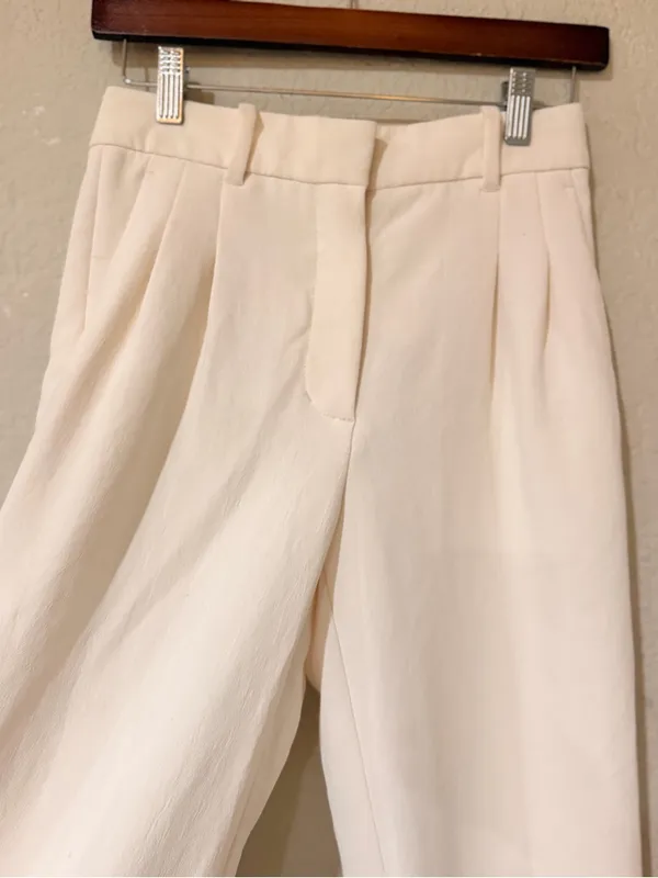 ARITZIA TROUSERS Wilfred women’s size 2 in a ivory pearl color - Image 7