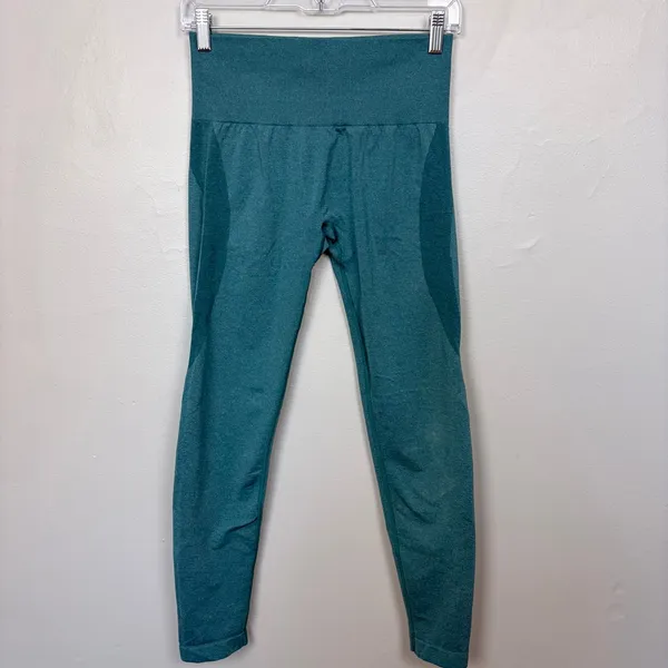 NVGTN Teal Contour Seamless Leggings Athleisure Gym High Waist Size Medium‎ - Image 3