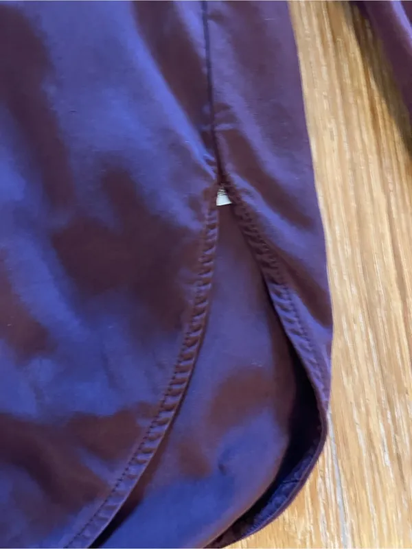 Zara Plum Button-Up Shirt gently worn 100% modal - Image 7