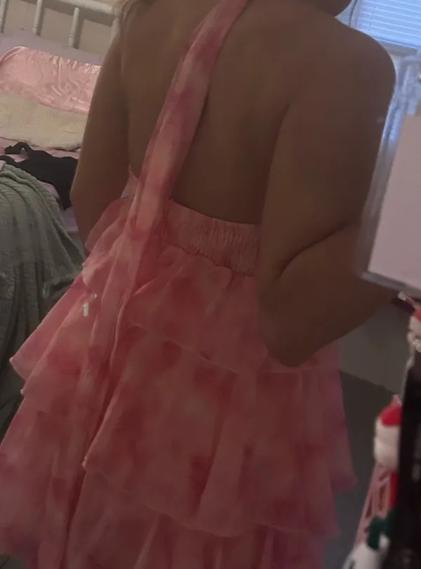 Hello Molly Pink Floral Mini Dress Small - Image 6