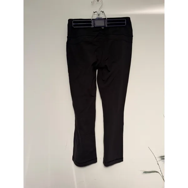 Lululemon Groove‎ Pant Crop Black Flare Leggings LW6989S Size 6 Mens Womens - Image 2