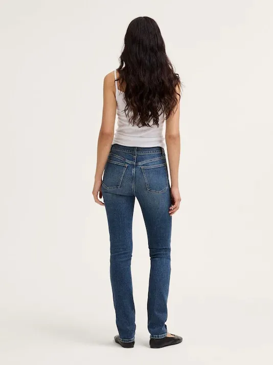 Madewell The‎ Pencil Jean Super Stretch Denim High Rise Concho Wash NWT Size 24 - Image 2