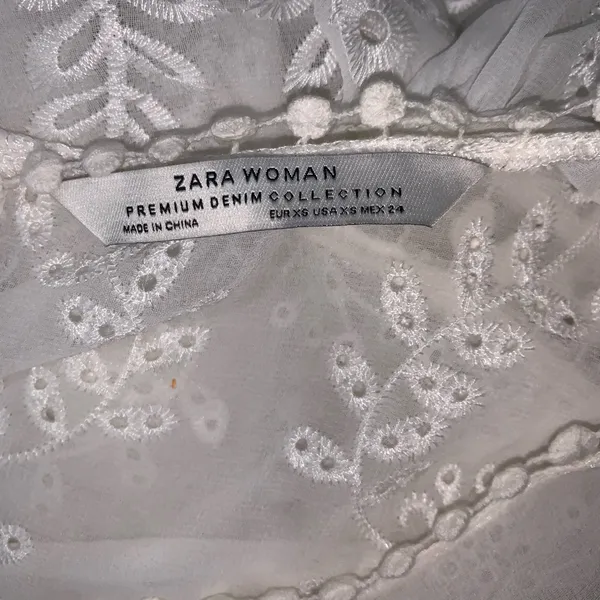 Zara White Lace Fairytale Dress size XS - Image 3