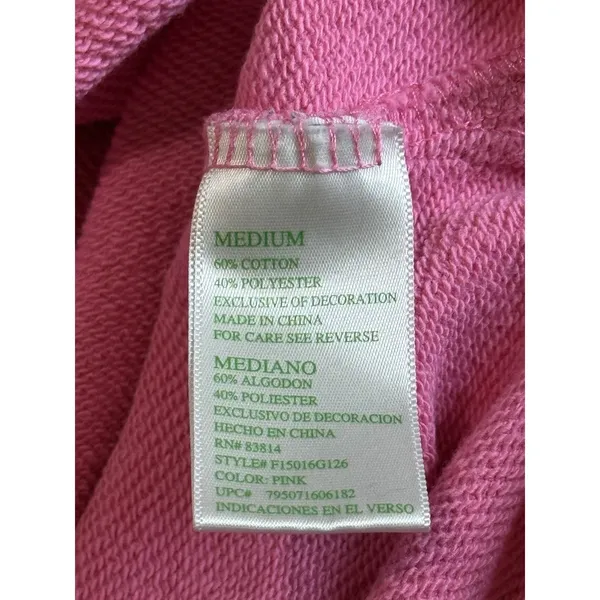 Womens Green Tea Tunic Sweatshirt Split Sides Pink Size M‎ - Image 7