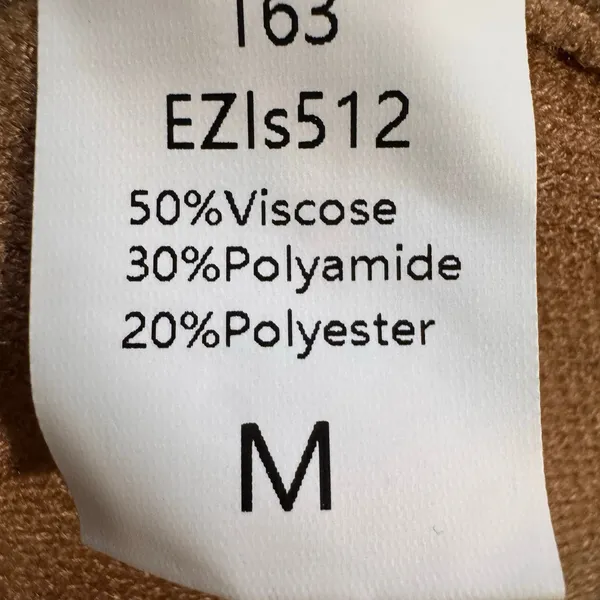 Lillusory Cardigan Sweater Medium Camel Button Front Lightweight Knit Brown - Image 6