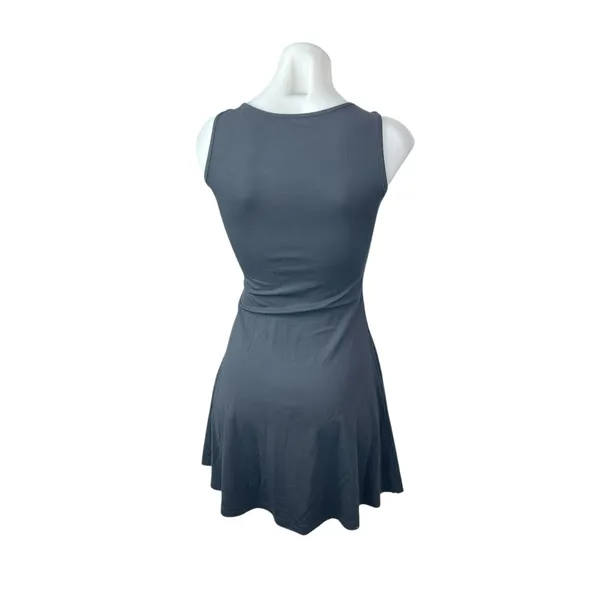 OGL Gray Sleeveless Boat Neck Bustier A Line Fit & Flare Mini Dress Size XS - Image 4