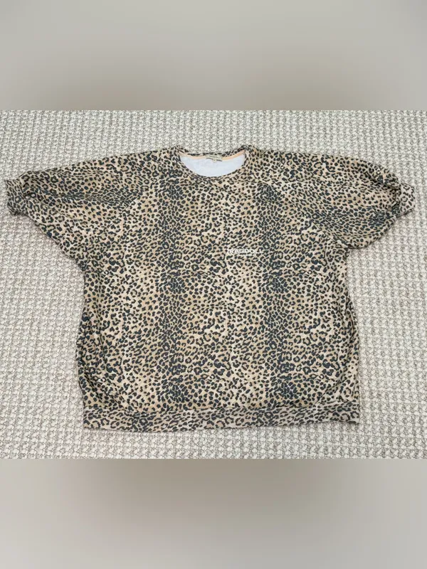 Ragdoll LA Super Oversized Printed Sweatshirt in Brown Leopard size Large - Image 12