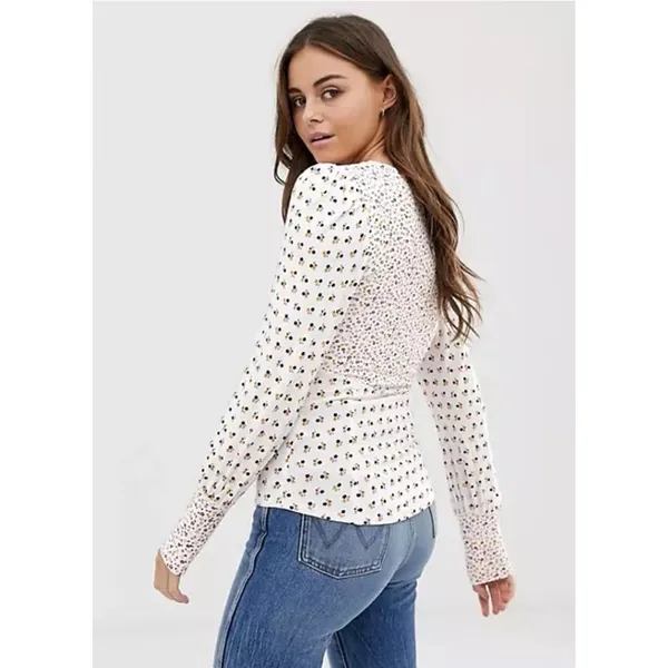 Free People NWOT Ivory Kissin Kate Top Size Large - Image 8