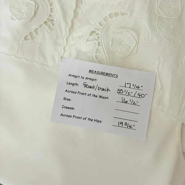 SEE BY CHLOÉ White Embroidered Lace Cutwork Yoked Knit Dress Solid Size Small - Image 14