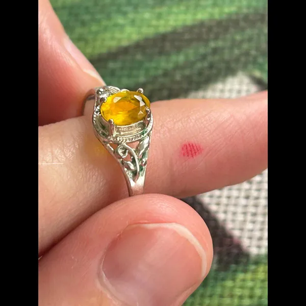 925 sterling silver ring size 6.5 lot d64 - Image 3