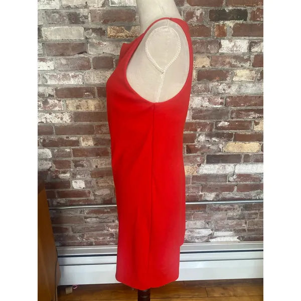 A New Day Women's Red Cowl Neck Sleeveless Mini Slip Dress Medium - Image 4