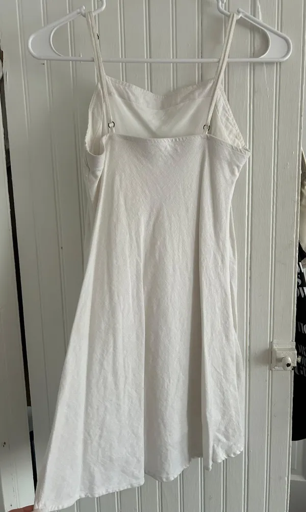 Abercrombie White Mini Dress - Image 3