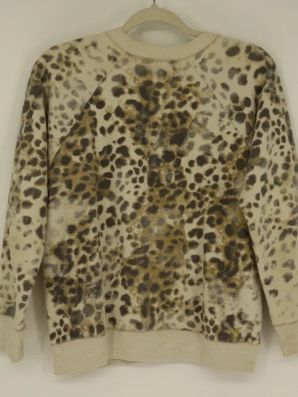 Isabel Marant Étoile Leopard Print Sweatshirt M Animal Print Crewneck Designer - Image 11