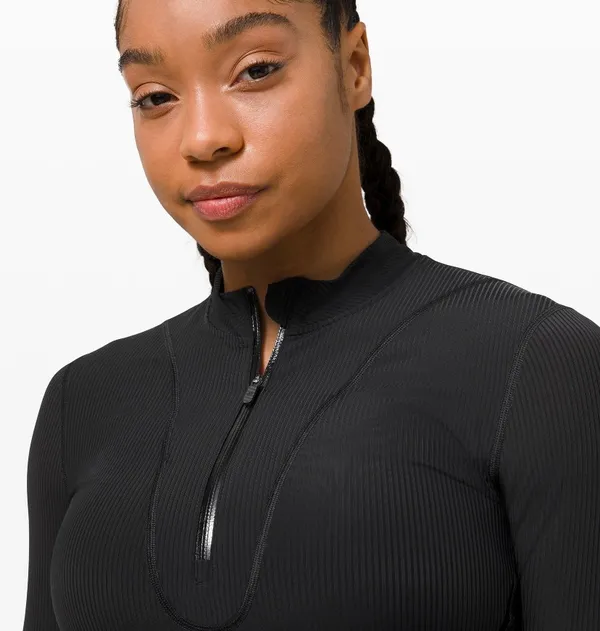 Lululemon Cropped Long Sleeve Top Gloss Trim🖤 - Image 4