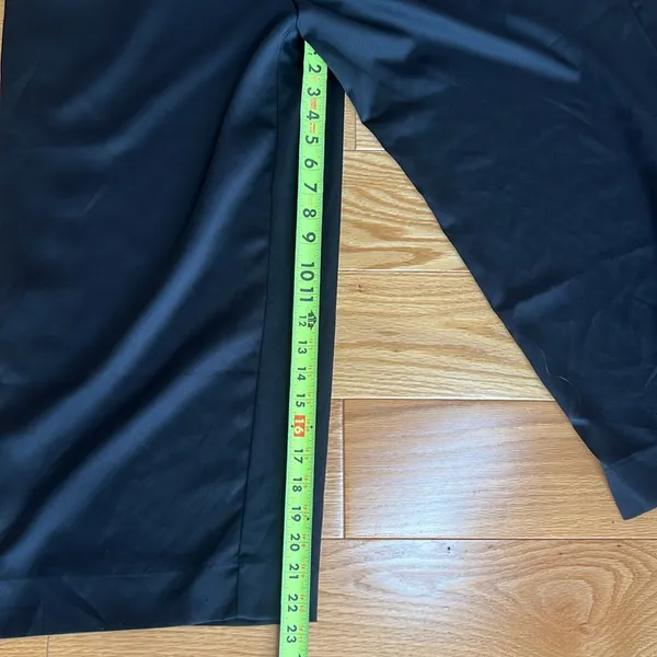 Abercrombie & Fitch high waisted dress pants with attached satin belt tie - Image 5