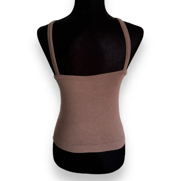 5/$35 PacSun Contour Womens Tank Top Sz M Brown Seamless‎ Longline - Image 8