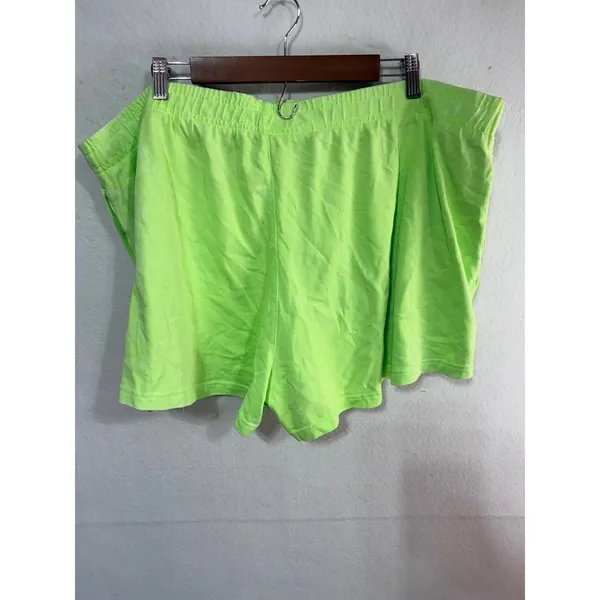 Nike Shorts Just Do It Sportswear Women's 2X Lime Green Plus Athletic Sportswear - Image 4