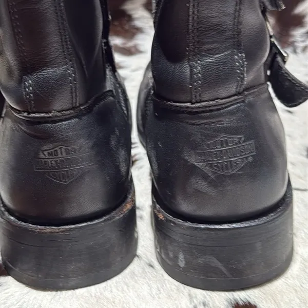 HARLEY-DAVIDSON Booker Motorcycle Riding‎ Boots size 8 A14 - Image 8