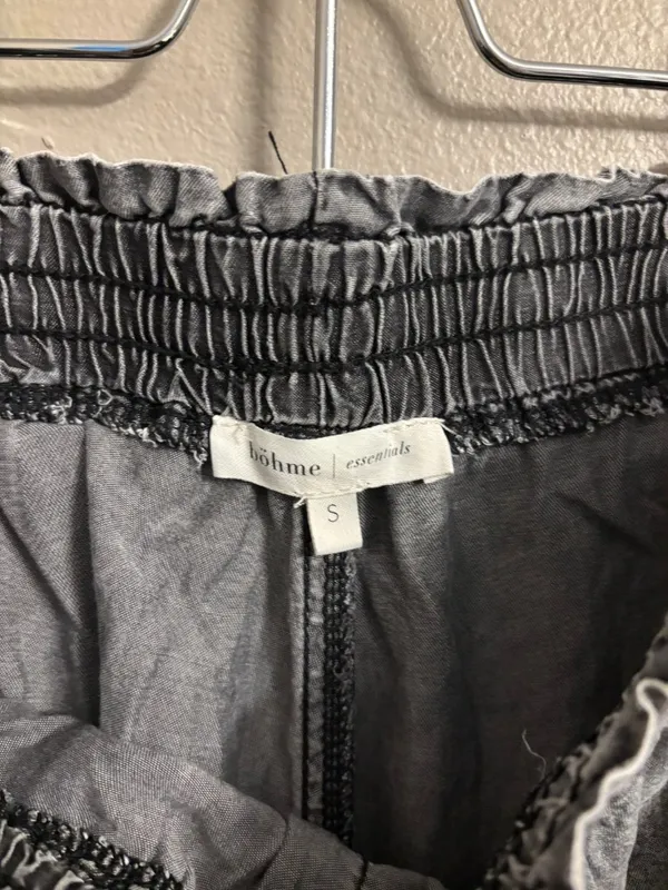 Bohme Stone Washed Black Chambray Pants - Image 2