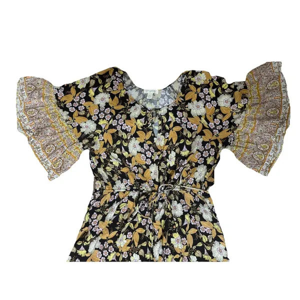 Y2K Aveology Follow‎ Your Heart Maxi Dress Sz 16 Boho Floral Cottagecore Gypsy - Image 2