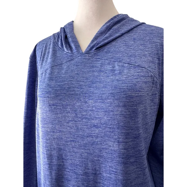 Old Navy Blue Hooded Lightweight Pullover Sweatshirt - Image 4
