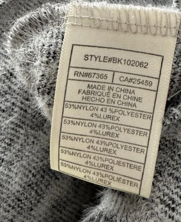 BB Dakota Gray & Black Leopard Print Open Front Cardigan Jacket - Image 9