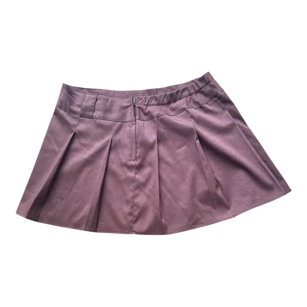 Wild Fable Women's Brown Pleated Mini Skirt Size XL - Image 3