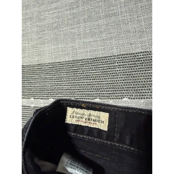 Levis Premium 501 Original Shorts Black Distressed Cutoff‎ Button Fly Womens 27 - Image 8