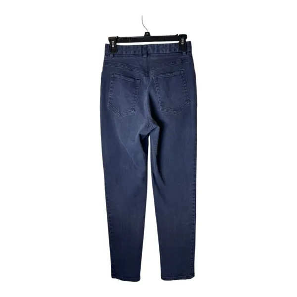 St John Jeans Women 4 Blue Medium Denim High Rise Tapered Leg Mom‎ Luxury Preppy - Image 2