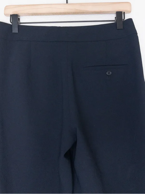 Aritzia Wilfred Allant Tie Front Drawstring Crop Pant Trouser 4 Black Relaxed - Image 9