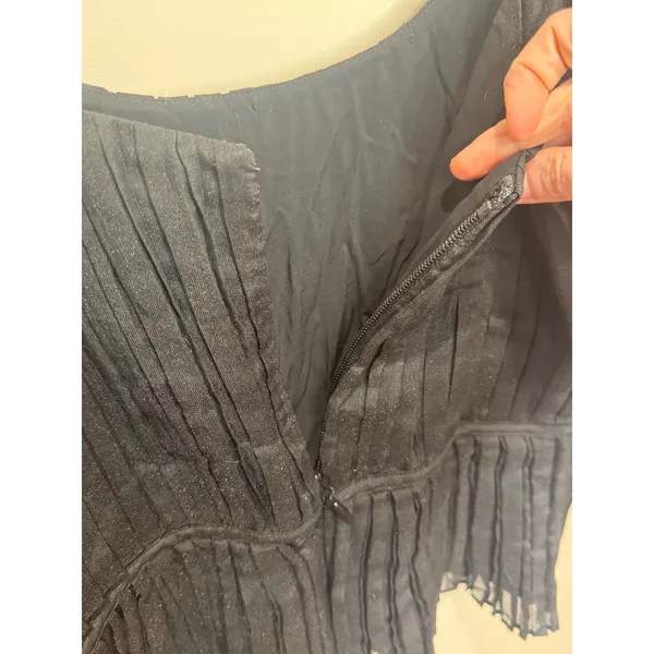 Banana Republic Kali Puff Sleeve Blouse Black Sz‎ 4 NWT - Image 9
